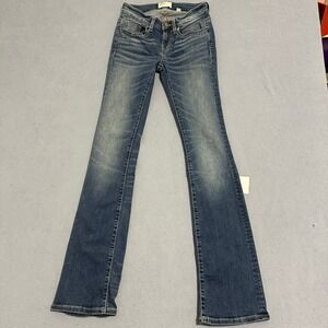 BKE Denim Stella Bootcut Jeans Low-Rise Women's Size 25XL W25 L35.5 Blue Wash